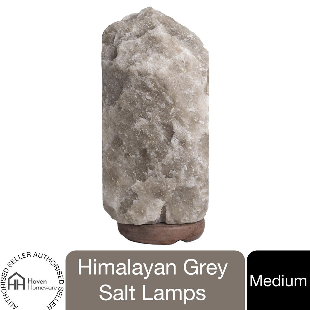 Haven Natural Therapeutic Himalayan Grey Salt Lamp With Dimmer, Medium