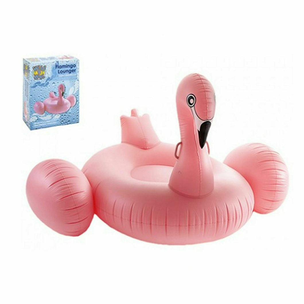 PMS Inflatable PVC Floating Bed Giant Flamingo Lounger