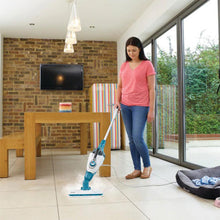 Load image into Gallery viewer, BLACK+DECKER HSMC1321 2in1 Steam-Mop &amp; Portable Steamer for All Surface, 6 Pc