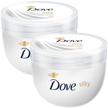 Load image into Gallery viewer, 2pk of 300ml Dove Silky Soft Feeling Skin Nourishing Body Cream Pampering Lotion