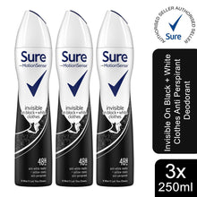 Load image into Gallery viewer, Sure Women Motion Sense Antiperspirant Deodorant, 3 Pack, 250ml