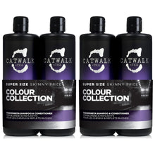 Load image into Gallery viewer, Catwalk by Tigi Fashionista Purple DUO Shampoo &amp; Conditioner 2x750 ml with pump, 2pk