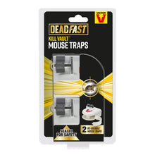Load image into Gallery viewer, Deadfast Kill Vault Mouse Trap Reusable Rodent Control Twin 2Pack