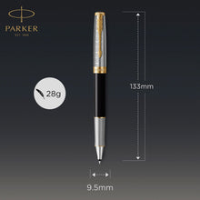 Load image into Gallery viewer, Parker Sonnet BallPoint Pen Premium Metal 18K Gold Nib Black Ink Gift Box