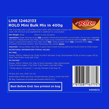 Load image into Gallery viewer, Nestle Rolo Mini Milk Chocolate &amp; Toffee 400g, Approx 380 pieces, 5 Pack