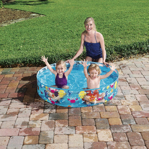 Bestway Fill-N-Fun Sparking Sea Paddling Pool for Kids 122 x 25 cm, 1pk