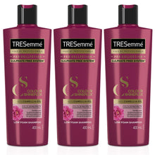 Load image into Gallery viewer, 3x of 400ml TRESemme ProCollection Colour Shineplex SulphateFree LowFoam Shampoo