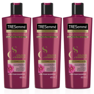 3x of 400ml TRESemme ProCollection Colour Shineplex SulphateFree LowFoam Shampoo