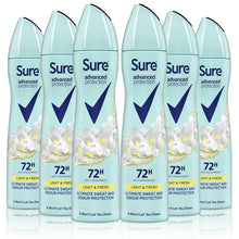 Load image into Gallery viewer, 6x of200ml SureWomen 72H AdvanceProtection Light&amp;Fresh Anti-Perspirant Deodorant