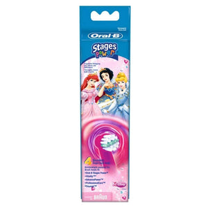 Oral-B Stages Power Kids Toothbrush Replacement, 4 Refills (Assorted)