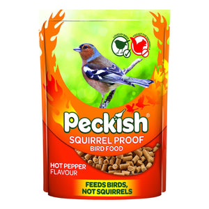 Peckish Squirrel Proof Suet Bird Feed Feeding Pellets Hot Pepper Flavour, 1Kg