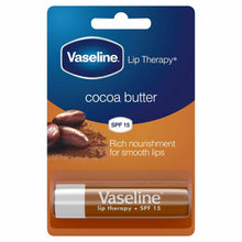 Load image into Gallery viewer, 3x4g Vaseline Lip Therapy+SPF15 PetroleumJelly Stick - Aloe/Original/Cocoa/Rosy
