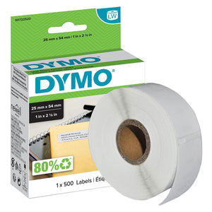 DYMO Labels Large Return Address Self Adhesive LW 500 EasyPeel 25x54mm