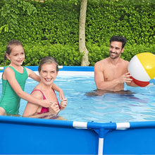 Load image into Gallery viewer, Bestway Round Steel Pro Blue or Steel Pro MAX Stone Wall Pool with Filter Pump