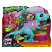 Load image into Gallery viewer, Cave Club Rockelle Doll and Tyrasaurus Dinosaur Figure