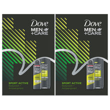 Load image into Gallery viewer, Dove Men Care Sport Active Fresh Bodywash &amp; Deodorant 2pcs Gift Set For Men