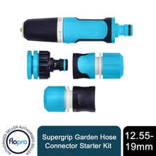 Load image into Gallery viewer, Flopro Supergrip Garden Hose Connector Starter Kit 12.55-19mm 1/2-3/4inch