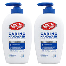 Load image into Gallery viewer, 2pk of 250ml Lifebuoy Caring Anti-bac Handwash Mild care with Milk Cream