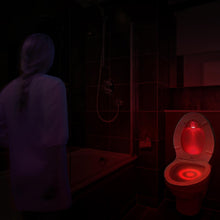 Load image into Gallery viewer, LED Sensor Motion Activated Energy Efficient Battery-Operated Toilet Night Light