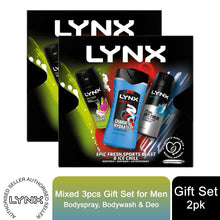 Load image into Gallery viewer, Lynx Mixed Trio Gift Set For Men Bodyspray, Bodywash &amp; APA Deo Gift For Him