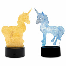 Load image into Gallery viewer, Aquarius 3D Colour Changing Hologram LED Night Light and Desk Lamp
