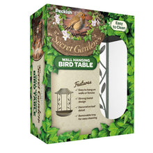 Load image into Gallery viewer, Peckish Secret Garden Wall Hanging Bird Table Feeder Metal Build 32cm Height