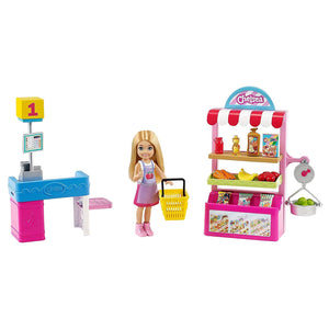 Barbie Chelsea Supermarket Playset with Doll and Accessories