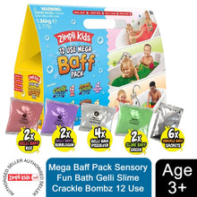 Load image into Gallery viewer, Mega Baff Pack Baff Bombz Gelli Spa Messy Sensory Play Bath Bundle for Kids