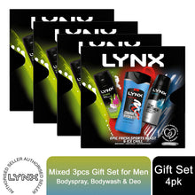 Load image into Gallery viewer, Lynx Mixed Trio Gift Set For Men Bodyspray, Bodywash &amp; APA Deo Gift For Him