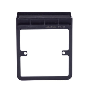 Schneider Electric Lisse Screwless Socket Surround + Holder GGBLSHF1GBS Black