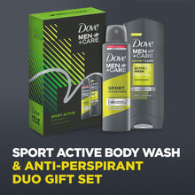 Load image into Gallery viewer, Dove Men Care Sport Active Fresh Bodywash &amp; Deodorant 2pcs Gift Set For Men