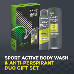 Dove Men Care Sport Active Fresh Bodywash & Deodorant 2pcs Gift Set For Men