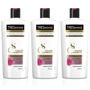3x of 700ml TRESemme Pro Collection Colour Shineplex Sulphate Free Conditioner