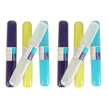 Load image into Gallery viewer, Edco Light And Portable Plastic Assorted Colour Toothbrush Travel Holder
