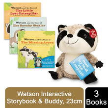 Load image into Gallery viewer, Watson Hallmark Interactive Three Storybook &amp; 23cm Interactive Story Buddy