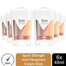Load image into Gallery viewer, 6x 45ml Sure Women 96 H Anti-Perspirant Deodrant Cream For Maximum Protection