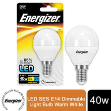 Load image into Gallery viewer, Energizer LED SES E14 Dimmable Light Bulb Warm White , Pack of 1