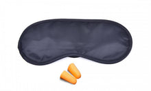 Load image into Gallery viewer, Travel Log Travellers Set Satin Eye Mask And Ear Plugs