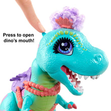 Load image into Gallery viewer, Cave Club Rockelle Doll and Tyrasaurus Dinosaur Figure