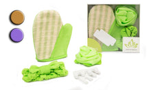 Load image into Gallery viewer, Touch of Beauty 5pcs Bath Shower Set Body Puff Hand Sponge Shower Headband &amp; Toe Separators