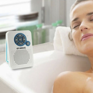 On Earz Parleur Wireless Bluetooth Speaker for Bathroom, White