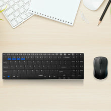 Load image into Gallery viewer, Aquarius Rapoo 9060M Multi-Mode Silent Wireless Keyboard And Mouse, Black