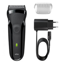 Load image into Gallery viewer, Braun Series 3 300s Electric Shaver For Men Black, 2 Pin Plug
