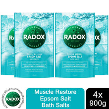 Load image into Gallery viewer, 4x of900g Radox Mineral Therapy Muscle Relax, Restore, Detox, or Calm Bath Salts