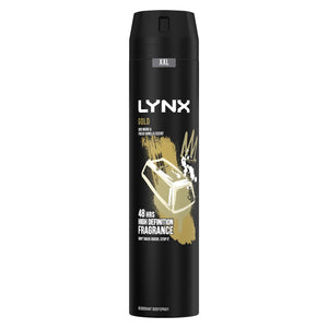 3pk Each Bundle of Lynx Gold For Men Body Spray 250ml with Body Wash 400ml