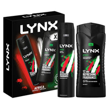 Load image into Gallery viewer, Lynx Africa XXL Duo Gift Set For Men Bodywash &amp; Bodyspray 2pcs Gifts For Him