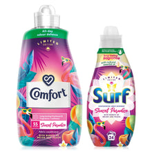 Load image into Gallery viewer, Surf Washing Liquid &amp; Comfort Conditioner Sunset Paradise &amp; Tropical Lily Summer Fragrance Bundle