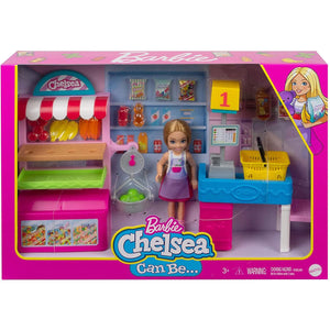 Barbie Chelsea Supermarket Playset with Doll and Accessories