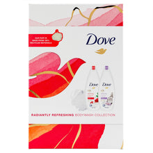 Load image into Gallery viewer, Dove Radiantly Refreshing BodyWash Collection 2pcs+ShowerPuff Gift Set For her