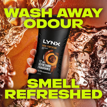 Load image into Gallery viewer, 3pk of 250ml Lynx 12hrs Refreshing Fragrance Shower Gel with 100% Moisturisers